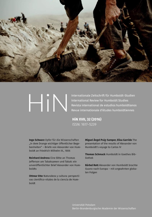 Cover von HiN XVII, 32 (2016)